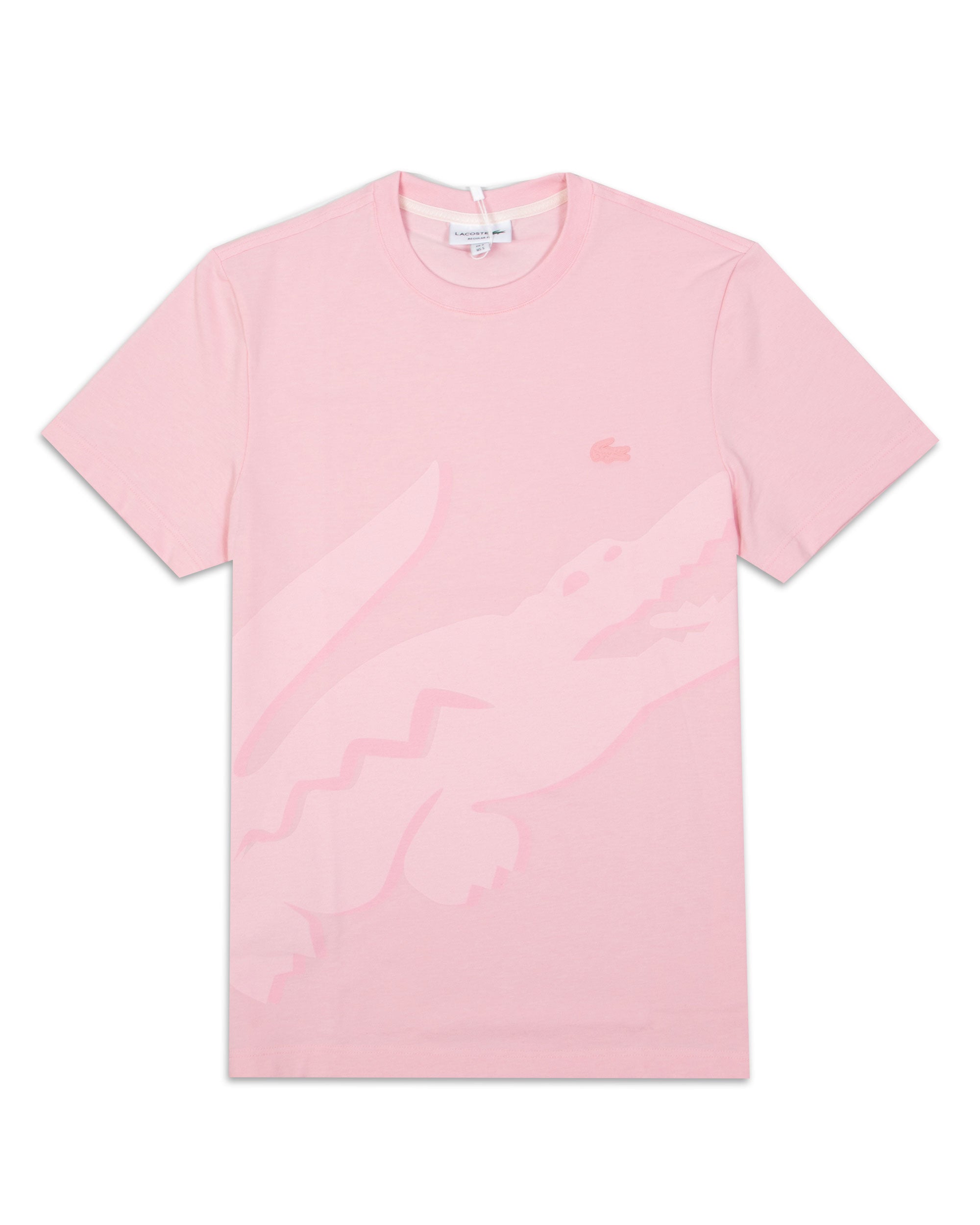 T Shirt Lacoste Piquet Big Logo Pink