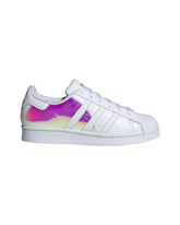 Adidas Superstar J White Glitter