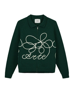 Arte Antwerp Flower Logo Knit Green