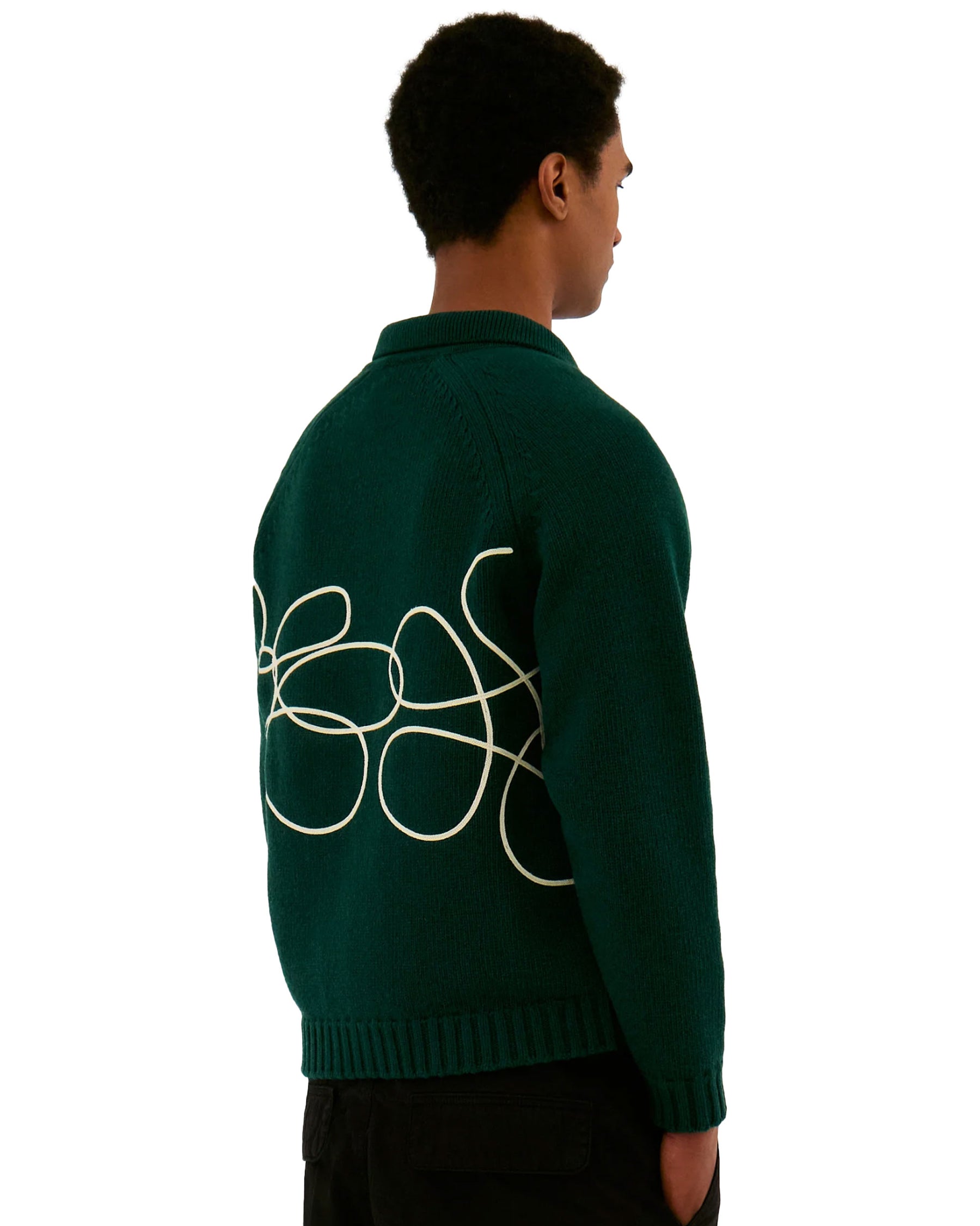 Arte Antwerp Flower Logo Knit Green