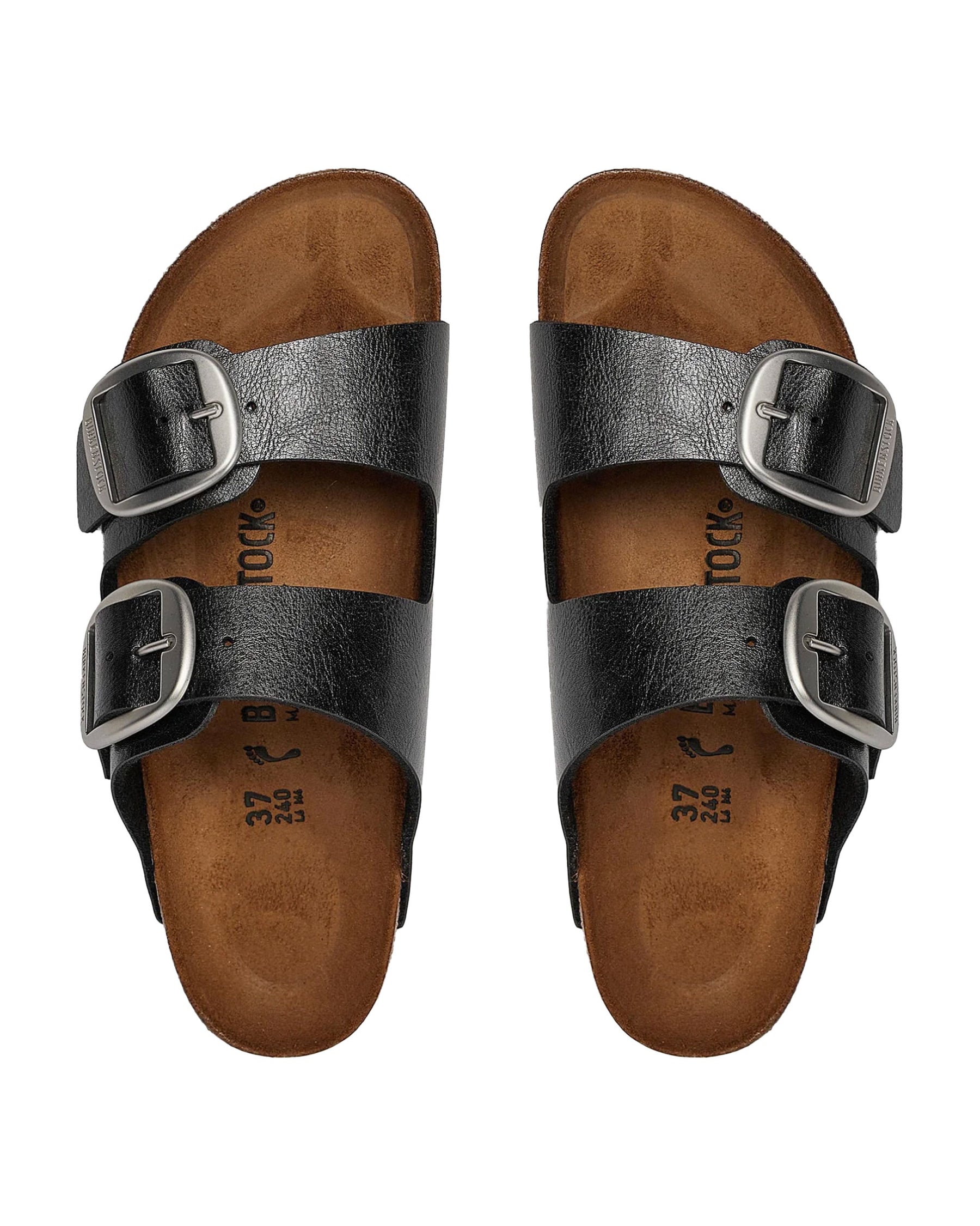 Birkenstock Arizona Big Buckle Nero Calzata Stretta