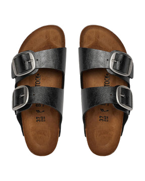 Birkenstock Arizona Big Buckle Nero Calzata Stretta