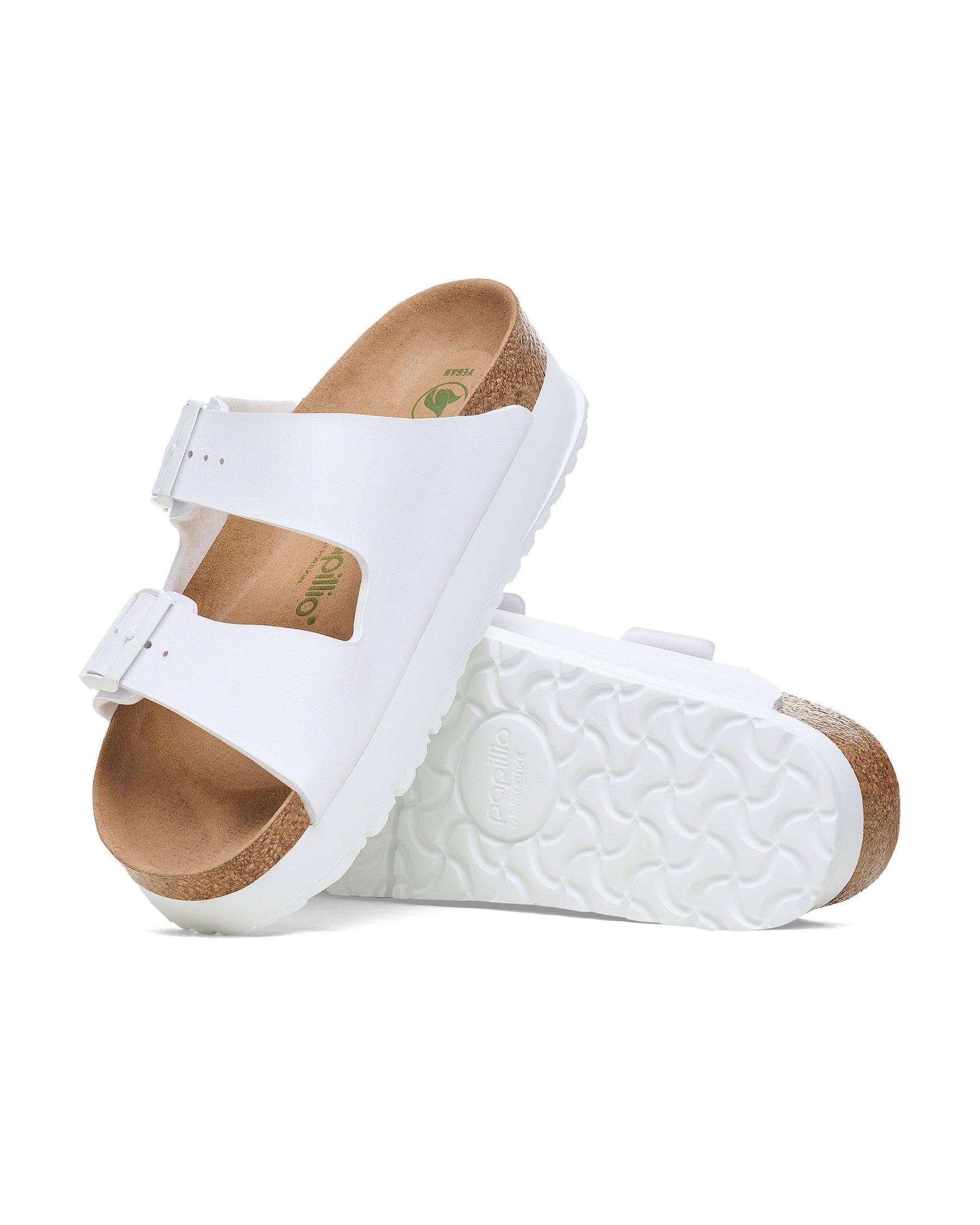 Birkenstock Arizona Pap Flex Platform White Slim Fit