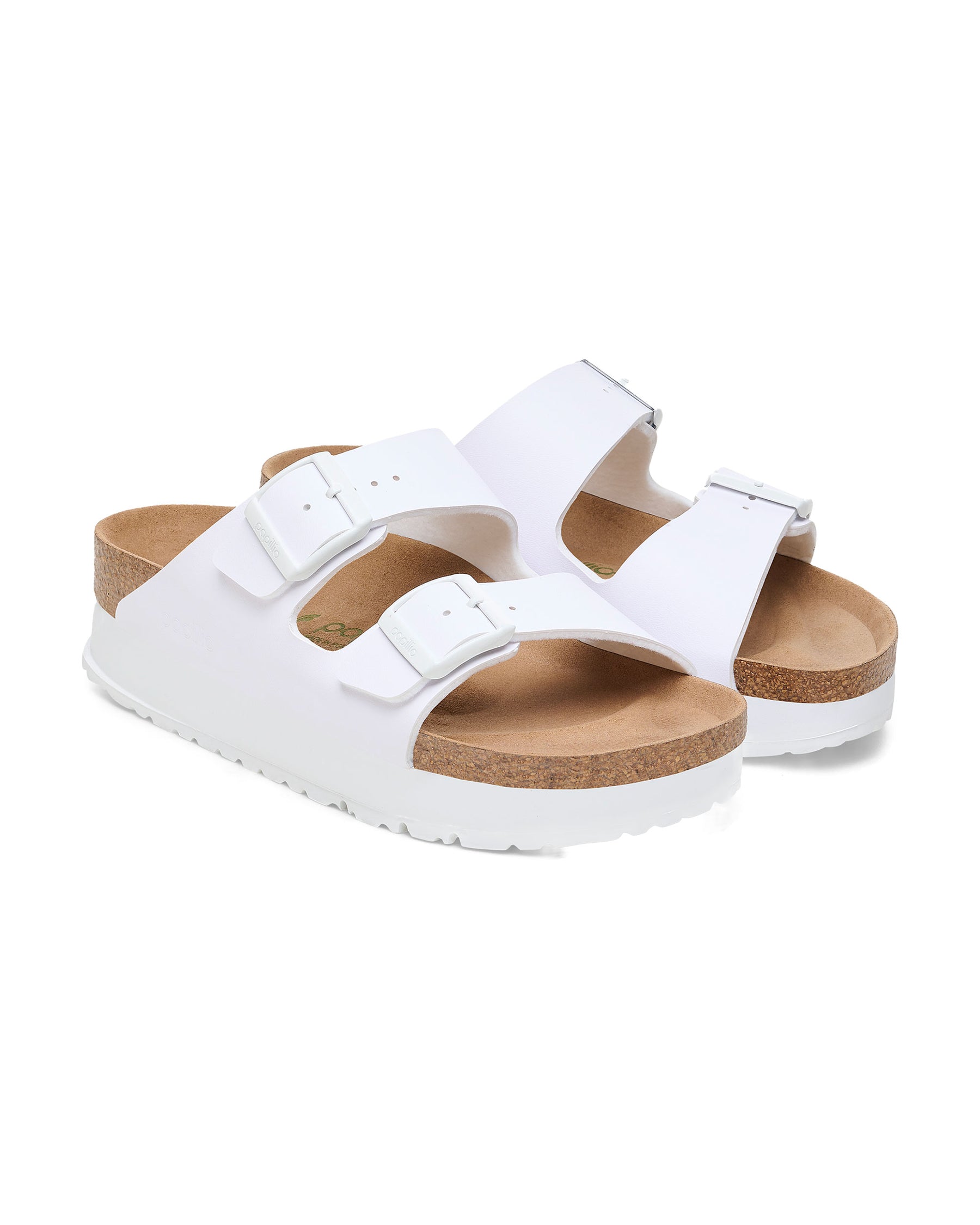 Birkenstock Arizona Pap Flex Platform White Slim Fit