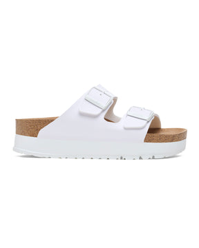 Birkenstock Arizona Pap Flex Platform White Slim Fit