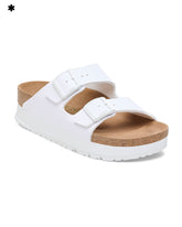 Birkenstock Arizona Pap Flex Platform White Slim Fit