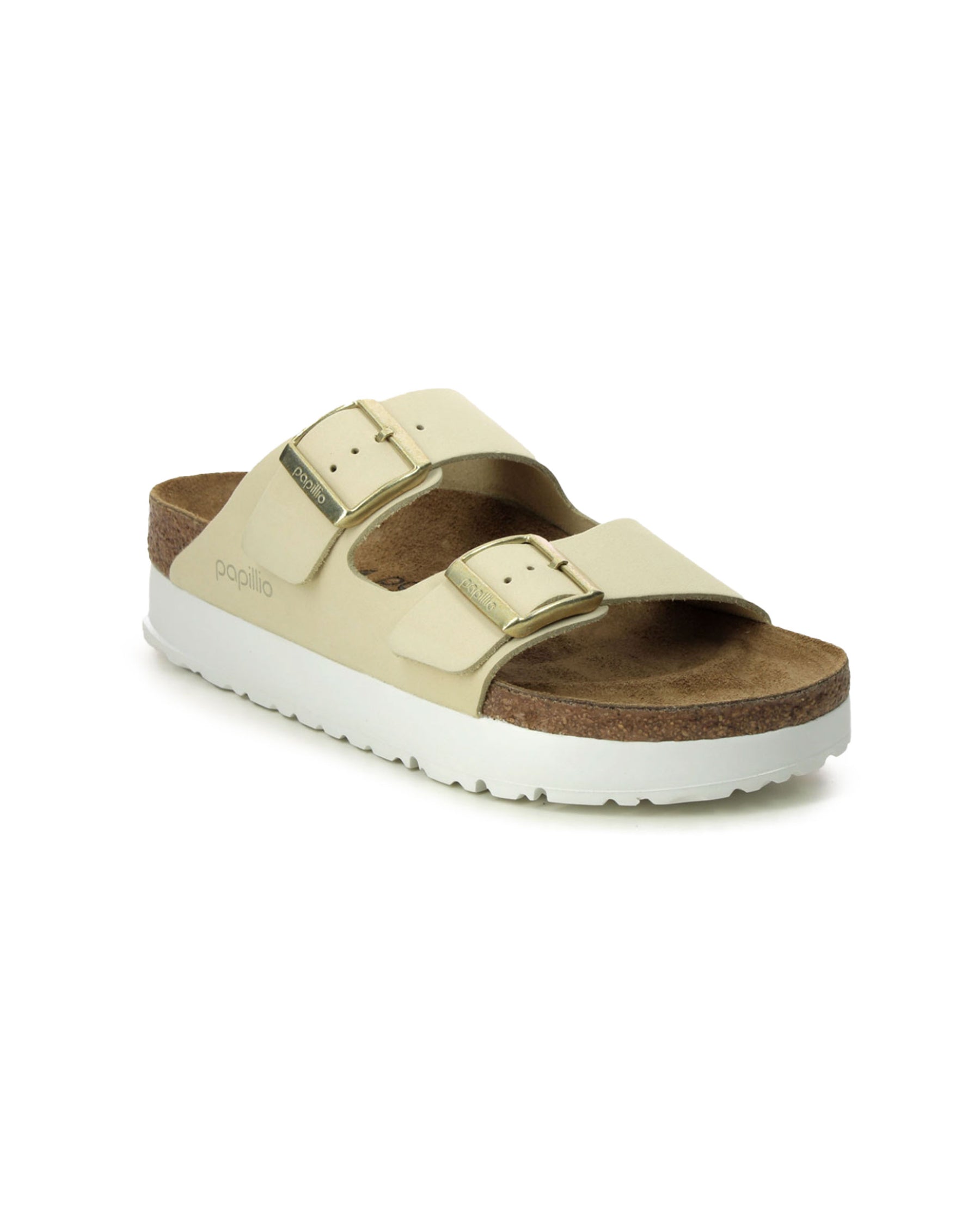 Birkenstock Arizona Platform Ecru Slim Fit