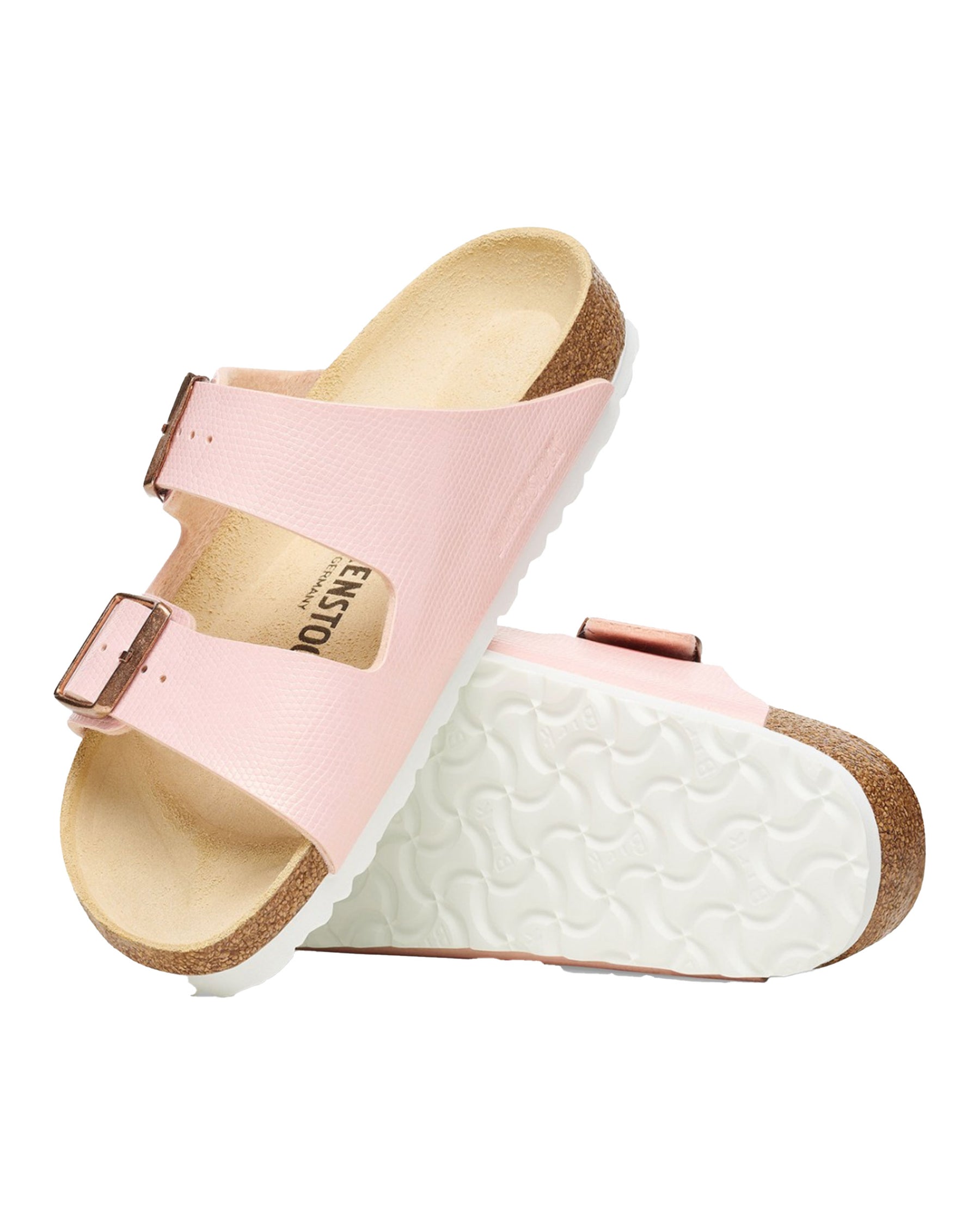 Birkenstock Arizona Shiny Lizard Pink Slim Fit