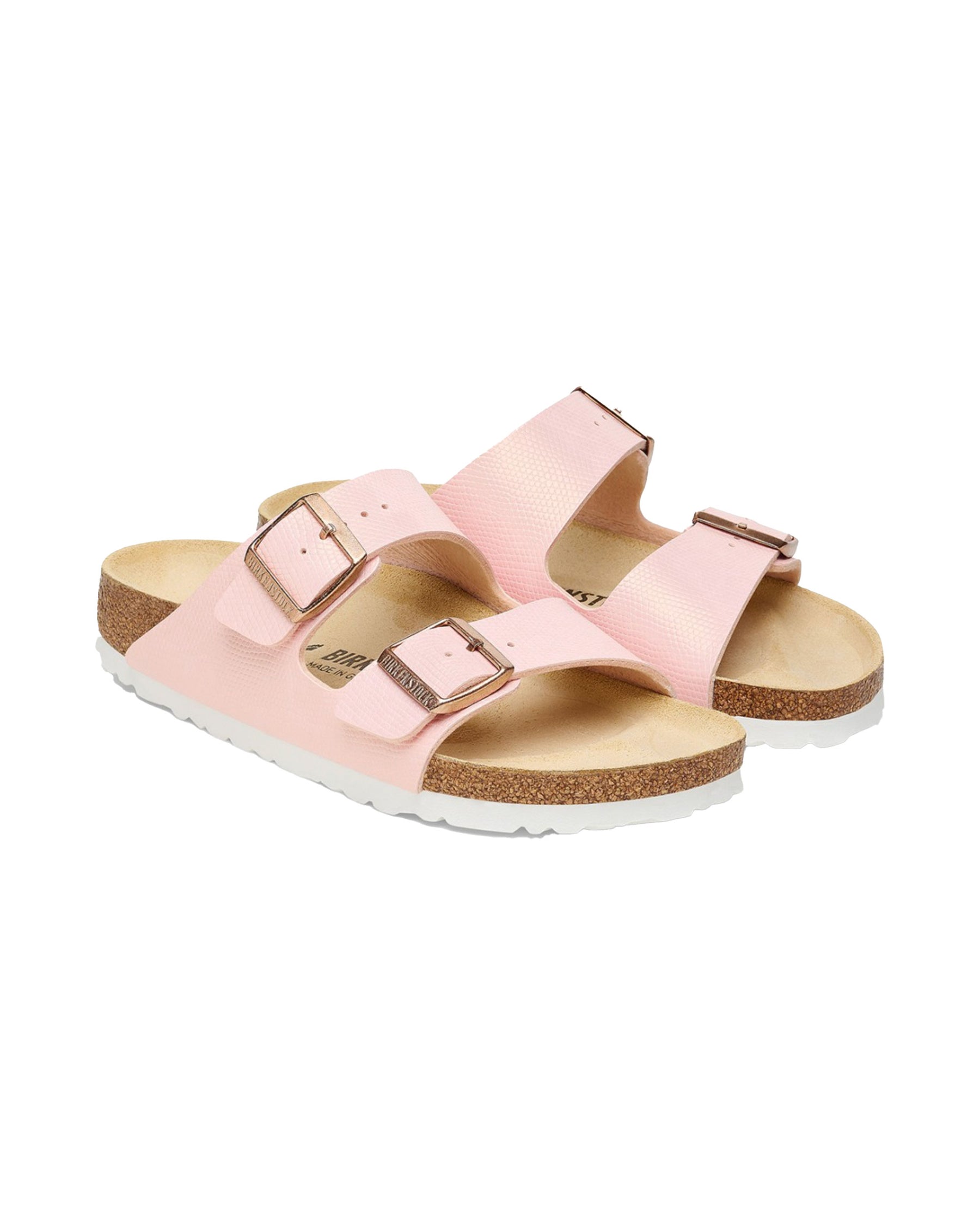 Birkenstock Arizona Shiny Lizard Pink Slim Fit