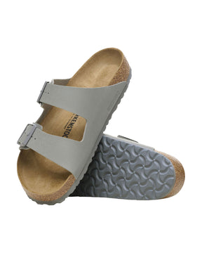 Birkenstock Arizona Saffiano Stone Coin Slim Fit