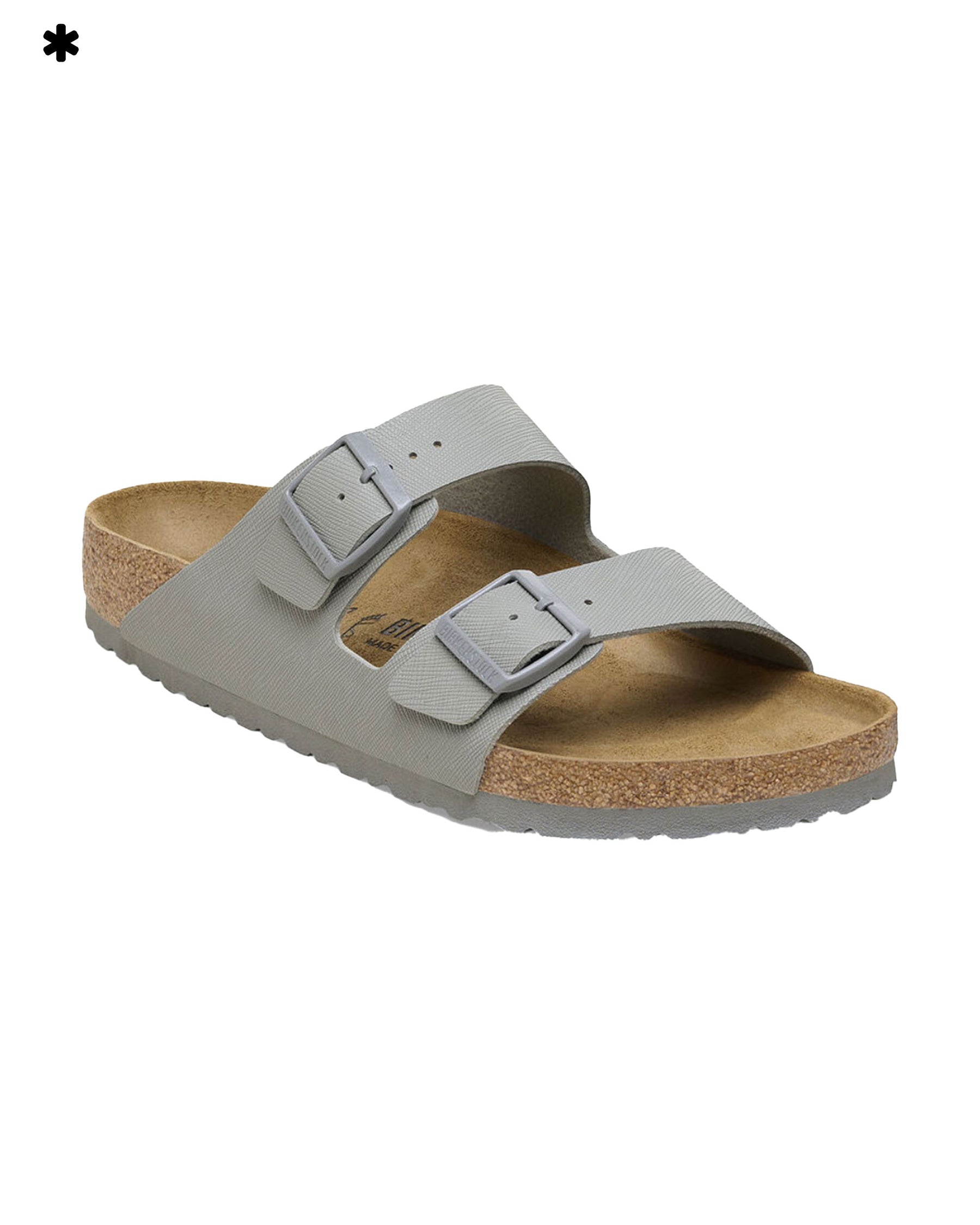 Birkenstock Arizona Saffiano Stone Coin Slim Fit