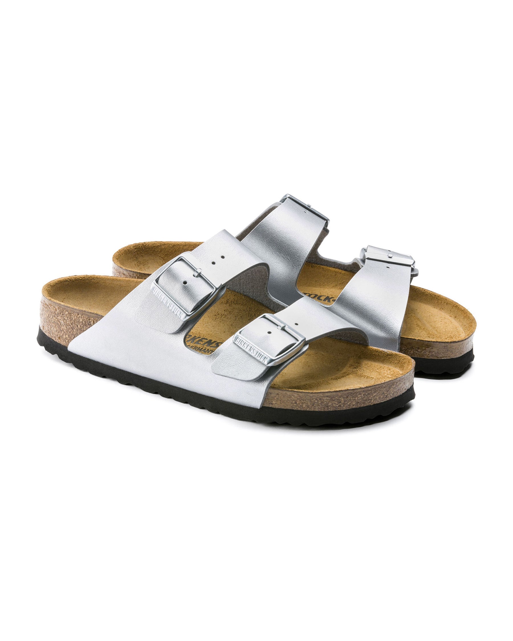 Birkenstock Arizona Silver Slim Fit