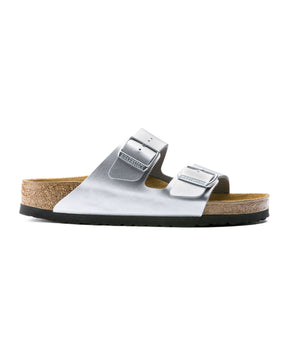 Birkenstock Sandali Arizona Silver Calzata Stretta