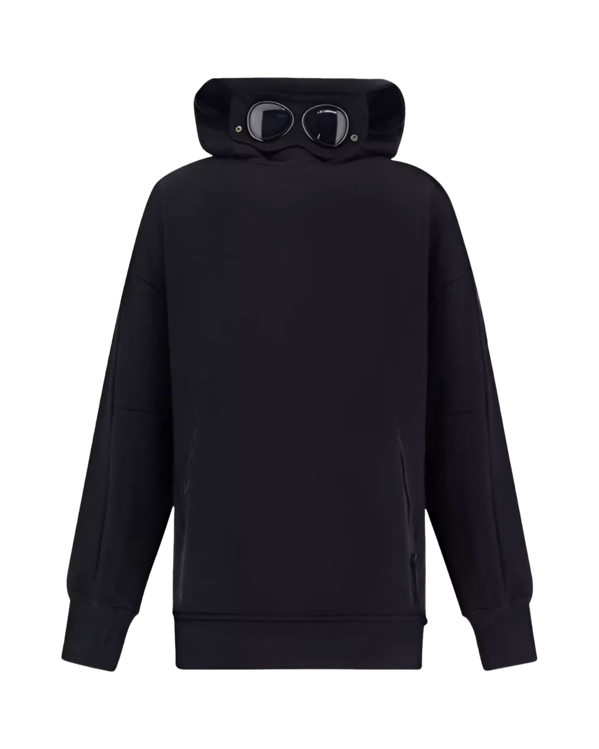 CP Company Diagonal Raised Fleece Goggle Hooded Sweatshirt Nightshade