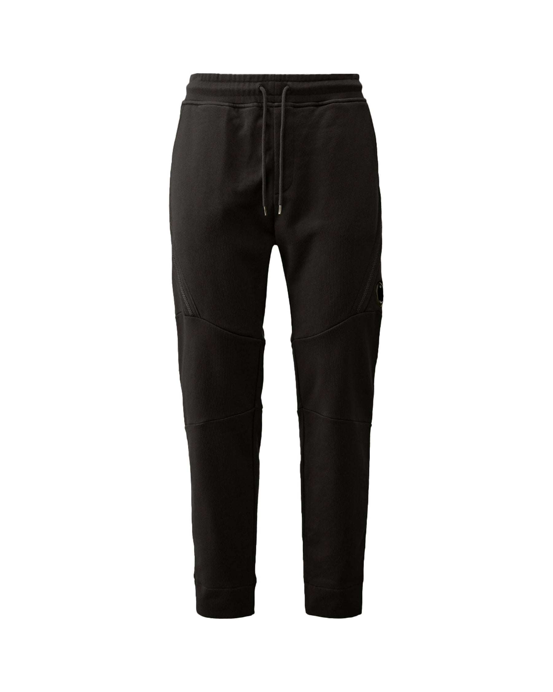 CP Company Diagonal Raised Fleece Lens Sweatpants Black