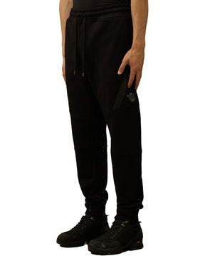 CP Company Diagonal Raised Fleece Lens Sweatpants Black