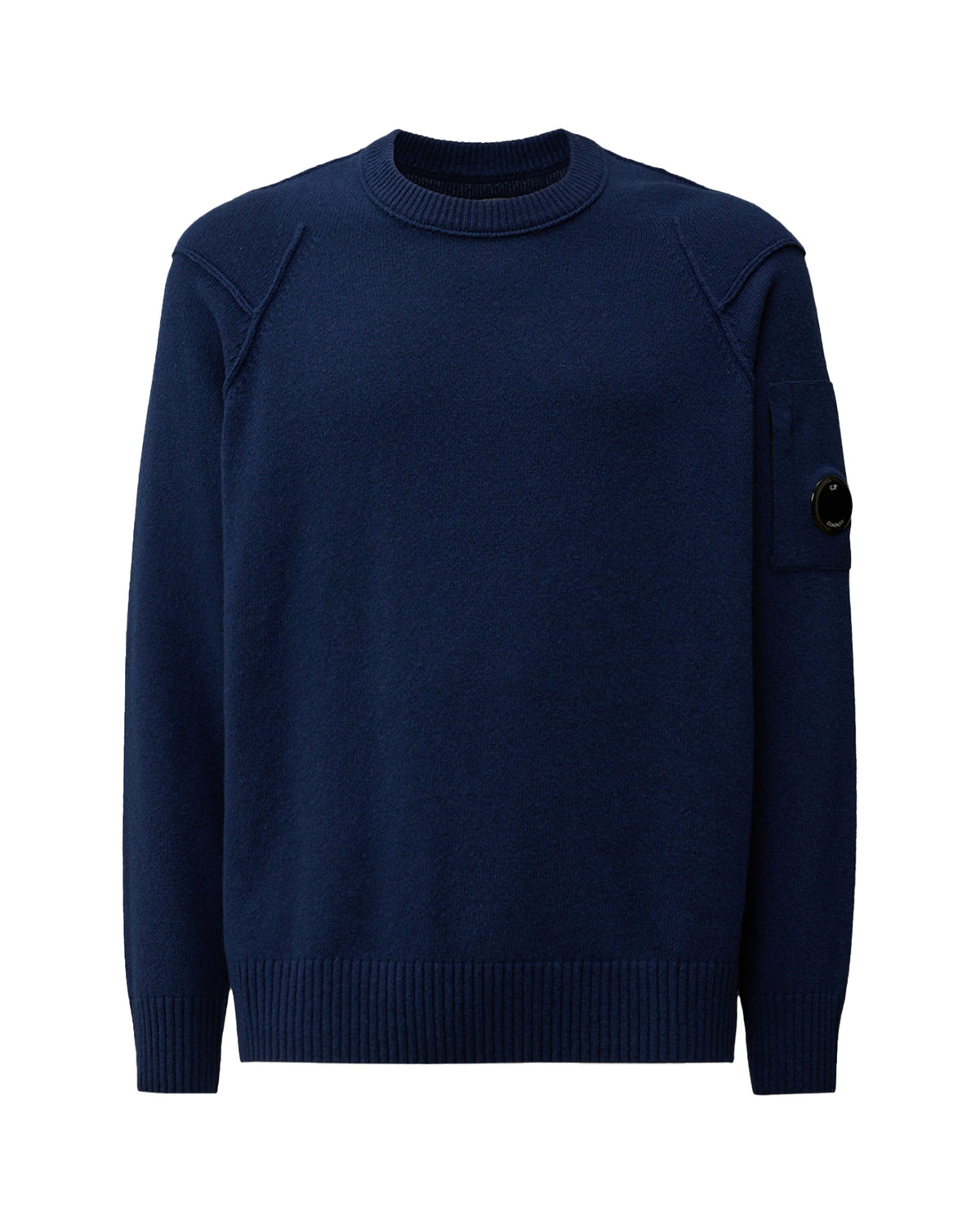 CP Company Lambswool Grs Crew Neck Knit Estate Blue