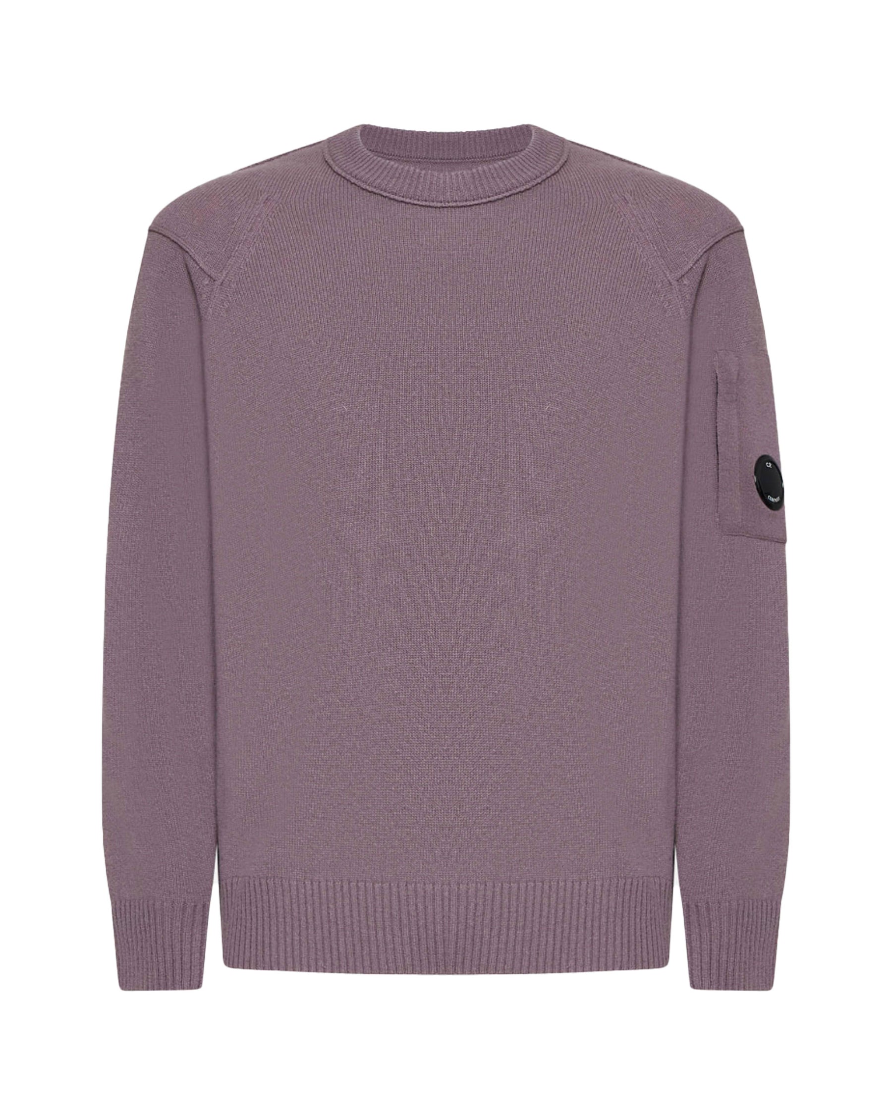 CP Company Lambswool Grs Crew Neck Knit Purple Dove