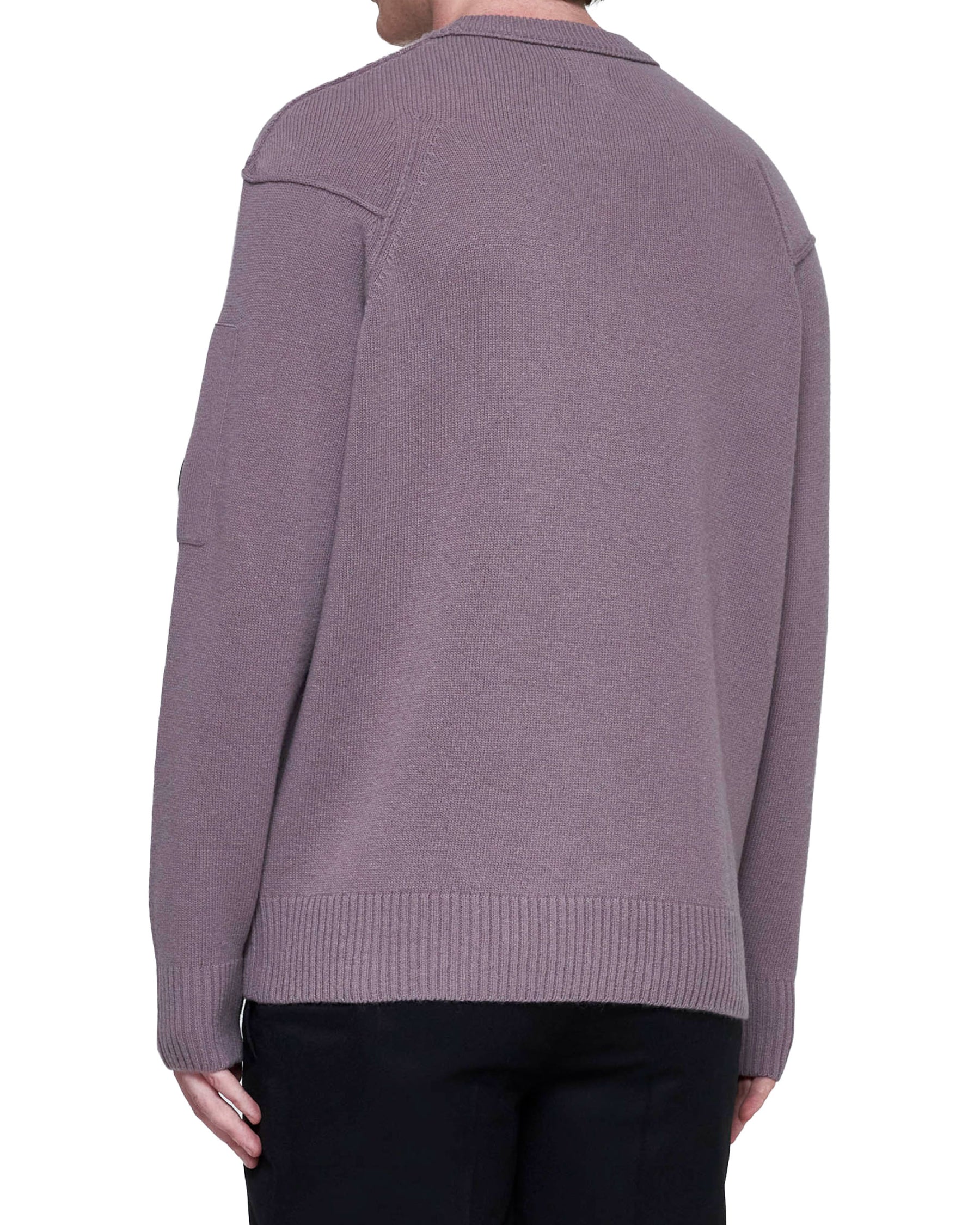 CP Company Lambswool Grs Crew Neck Knit Purple Dove