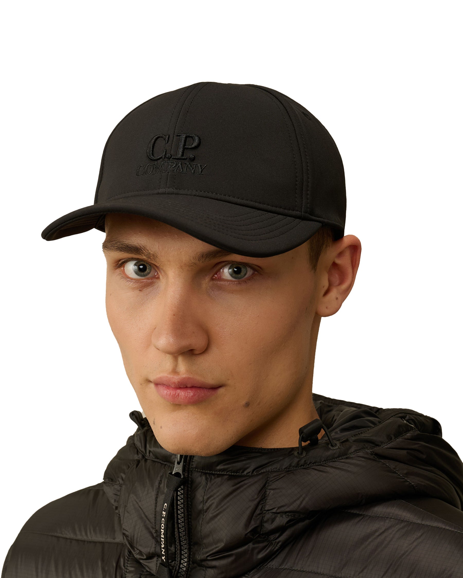 CP Company Shell-R Logo Cap Black