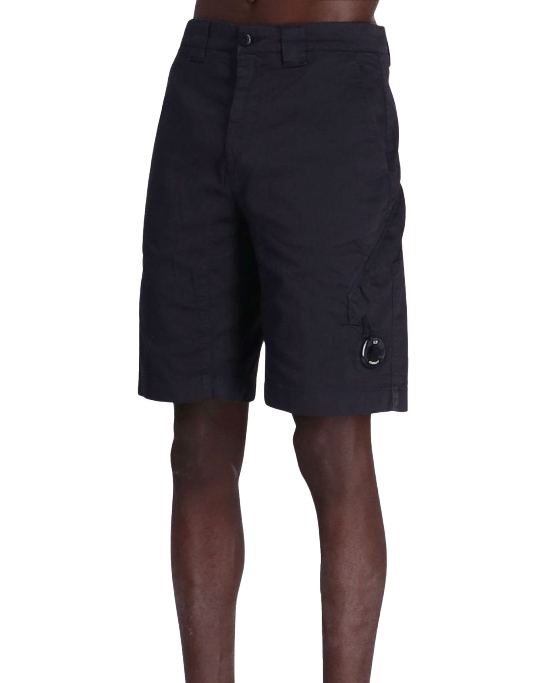 CP Company Stretch Sateen Utility Shorts Black