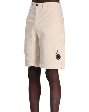 CP Company Stretch Sateen Utility Shorts Pistacchio Shell