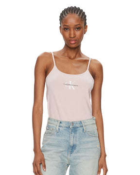 Calvin Klein Monologo Strappy Tank Top Rosa