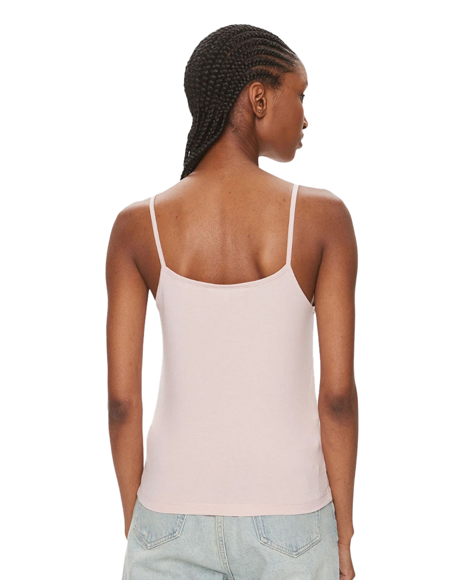 Calvin Klein Monologo Strappy Tank Top Rosa