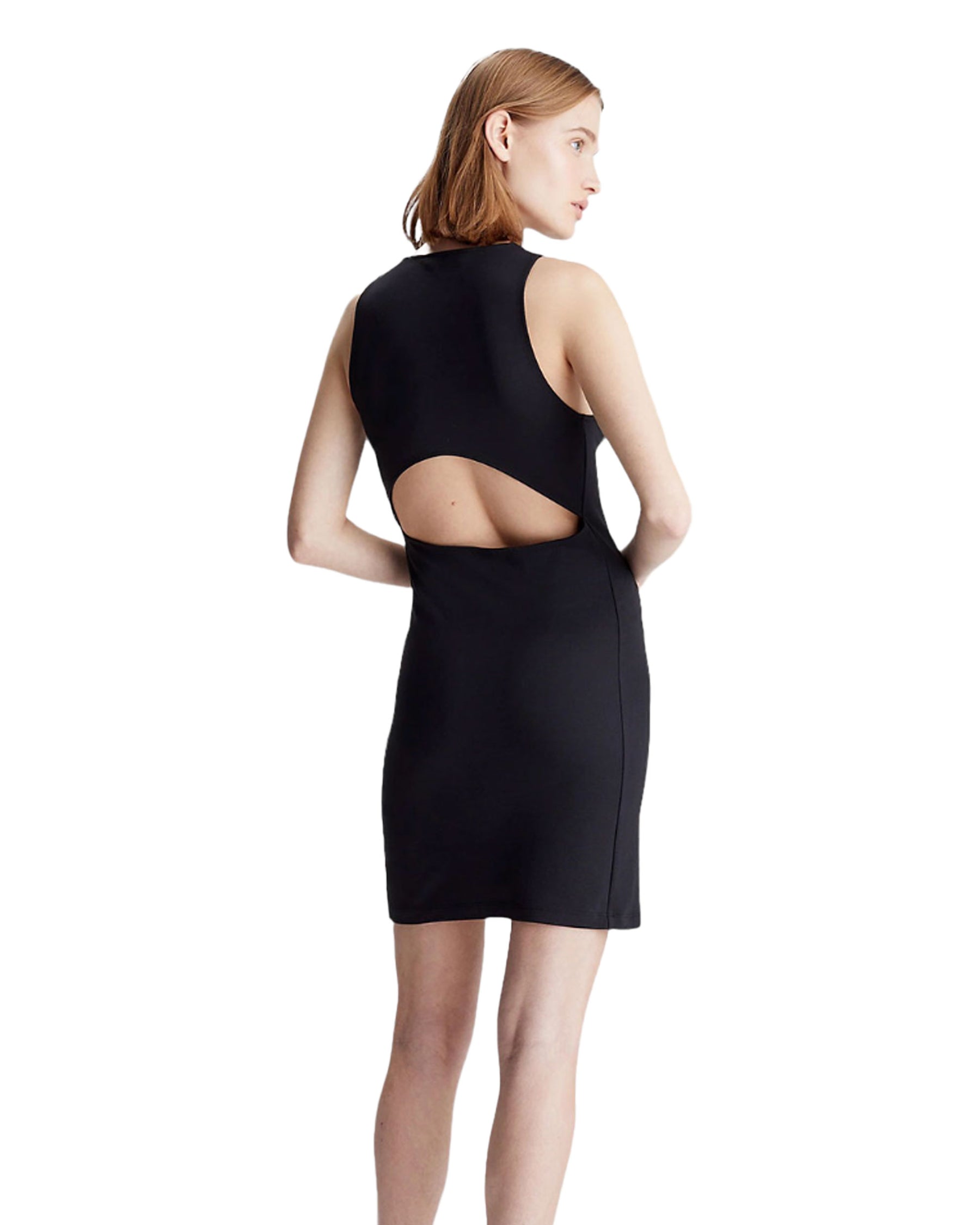 Calvin Klein Racerback Milano Dress Black