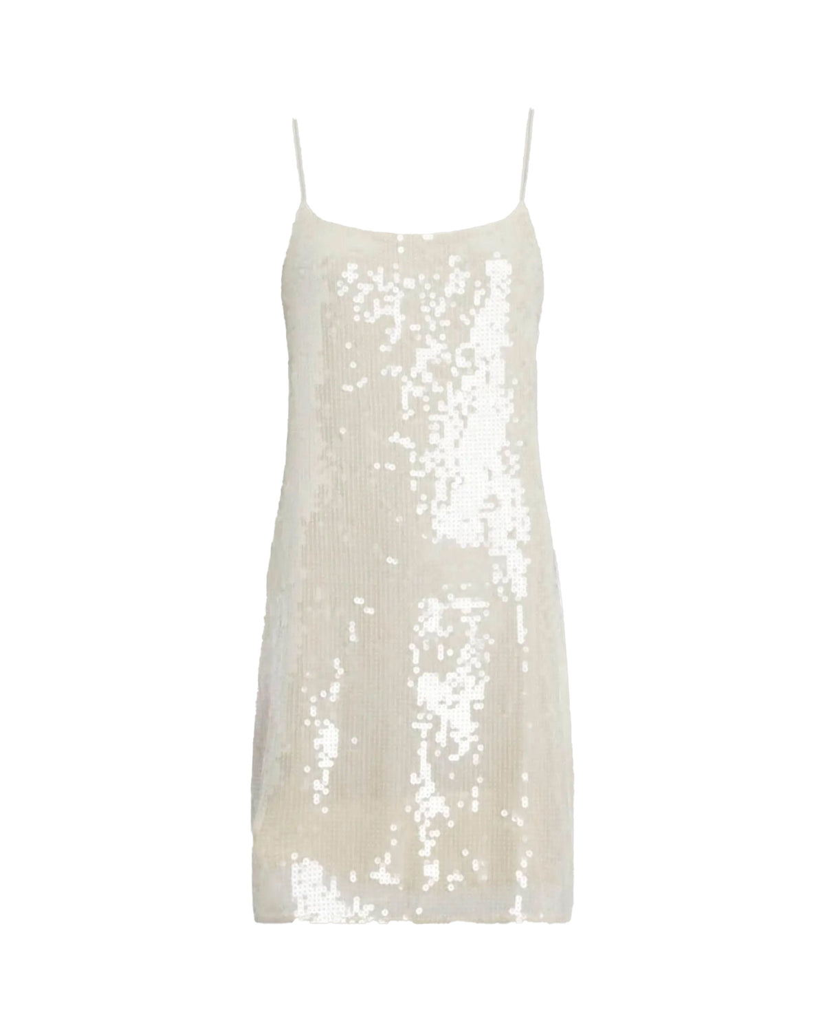 Calvin Klein Sequins Dress Frosted Almond