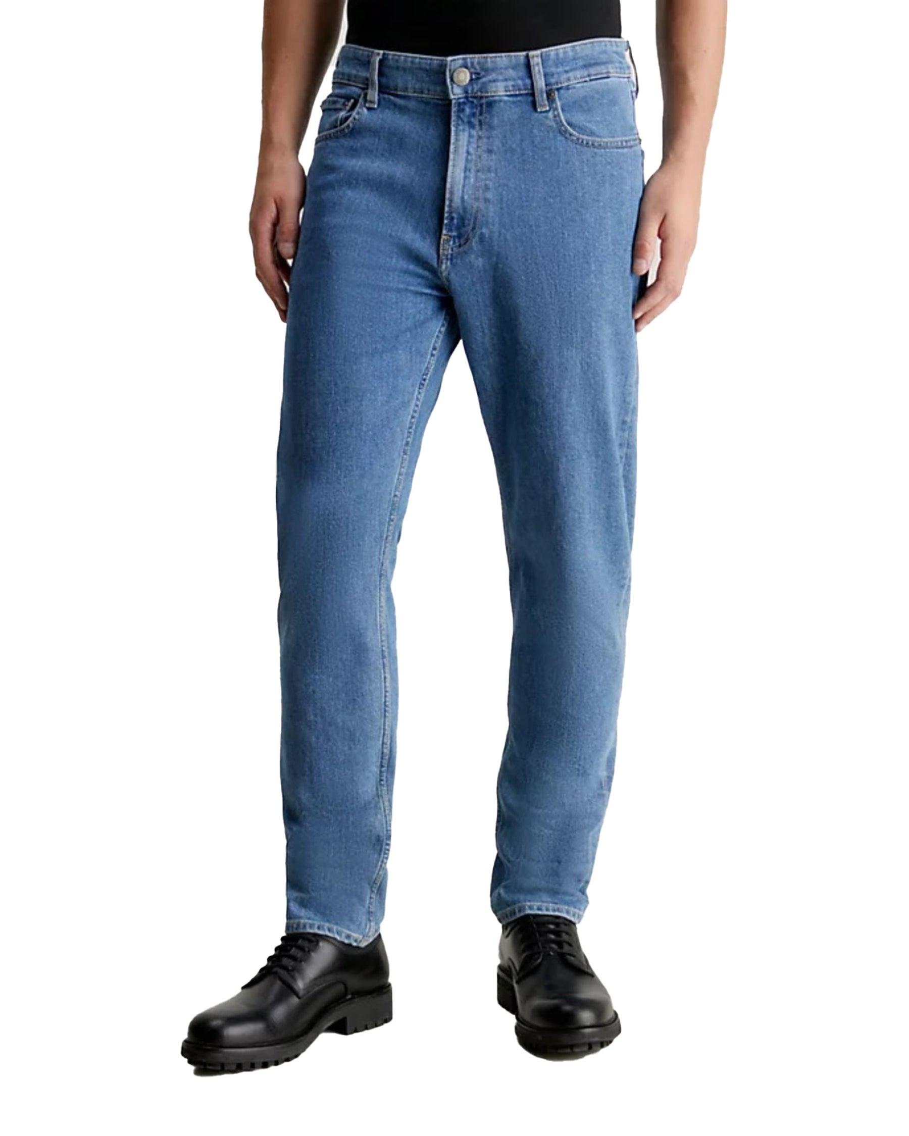 Calvin Klein Tapered Mid Blue Denim Medium