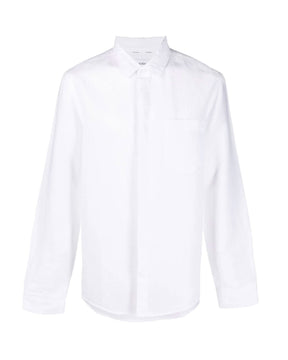 Calvin Klein Cotton Linen Regular Shirt White