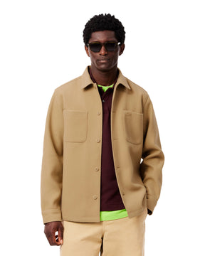 Lacoste Overshirt Oversize Beige