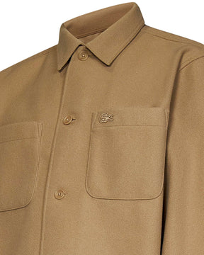 Lacoste Overshirt Oversize Beige