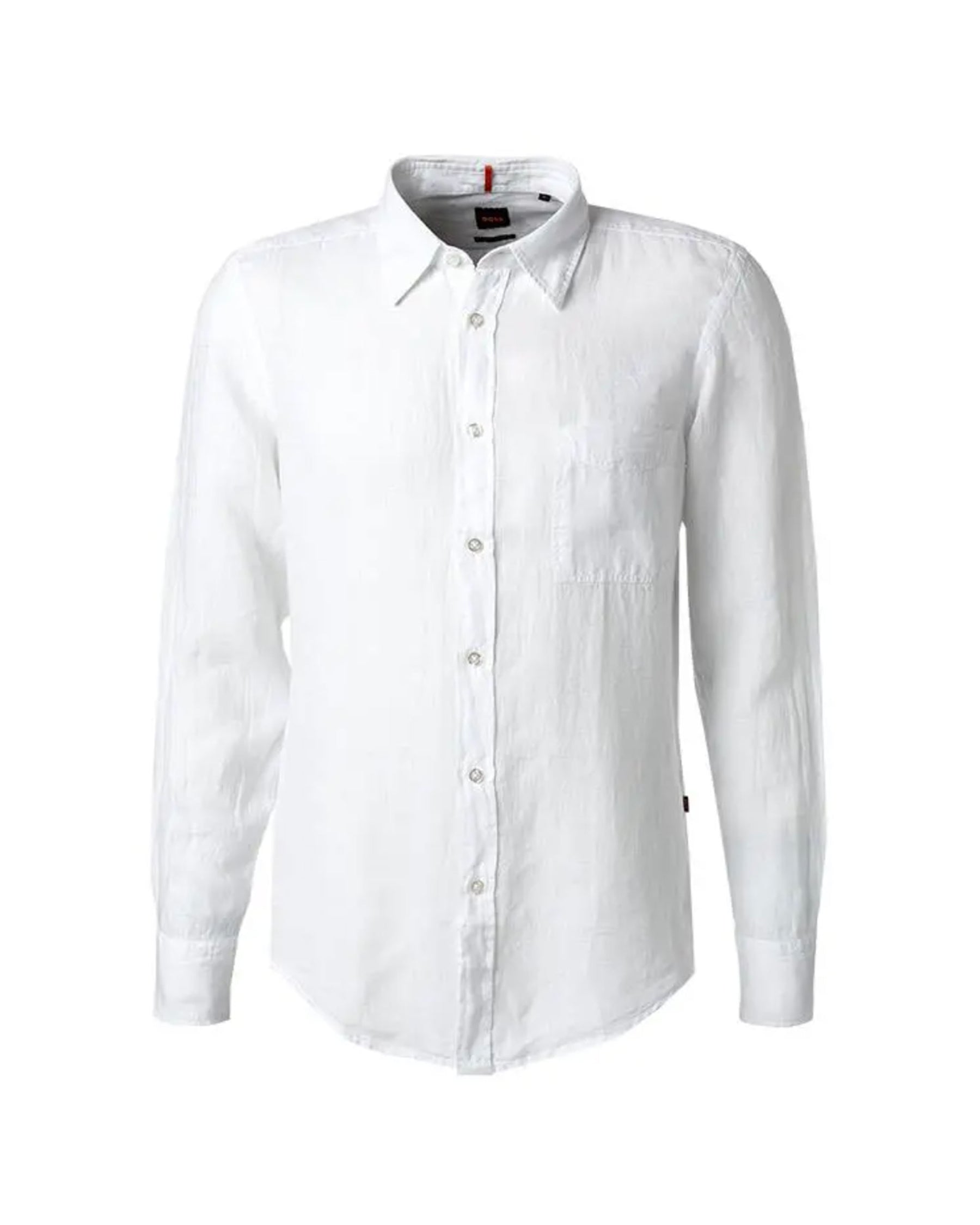 Camicia Uomo Boss Relegant Lino Bianco