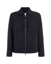 Calvin Klein Crinkle Tech Stretch Overshirt Nero