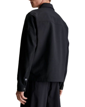 Calvin Klein Crinkle Tech Stretch Overshirt Nero