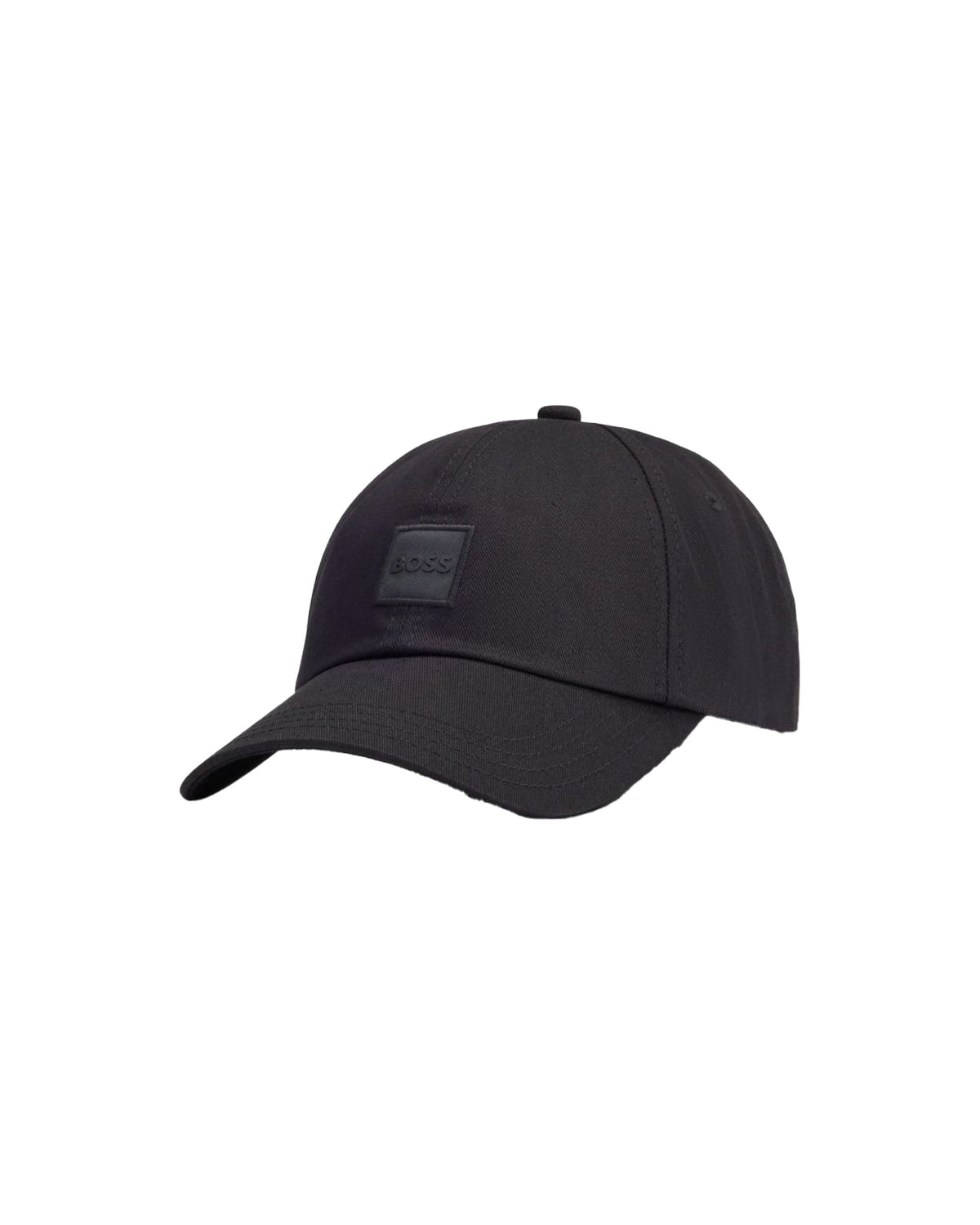 Curved Visor Hat Boss Basic Logo Black