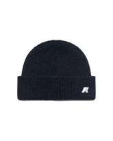 Beanie Hat K-Way Brice Cardigan Stitch Wool Blue