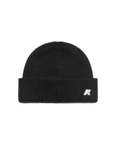 Beanie Hat K-Way Brice Cardigan Stitch Wool Black