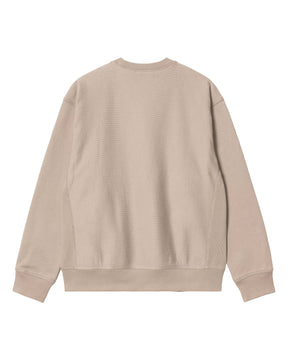 Carhartt Wip American Script Sweat Fleur De Sel