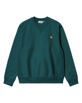 Carhartt Wip American Script Sweat Malachite