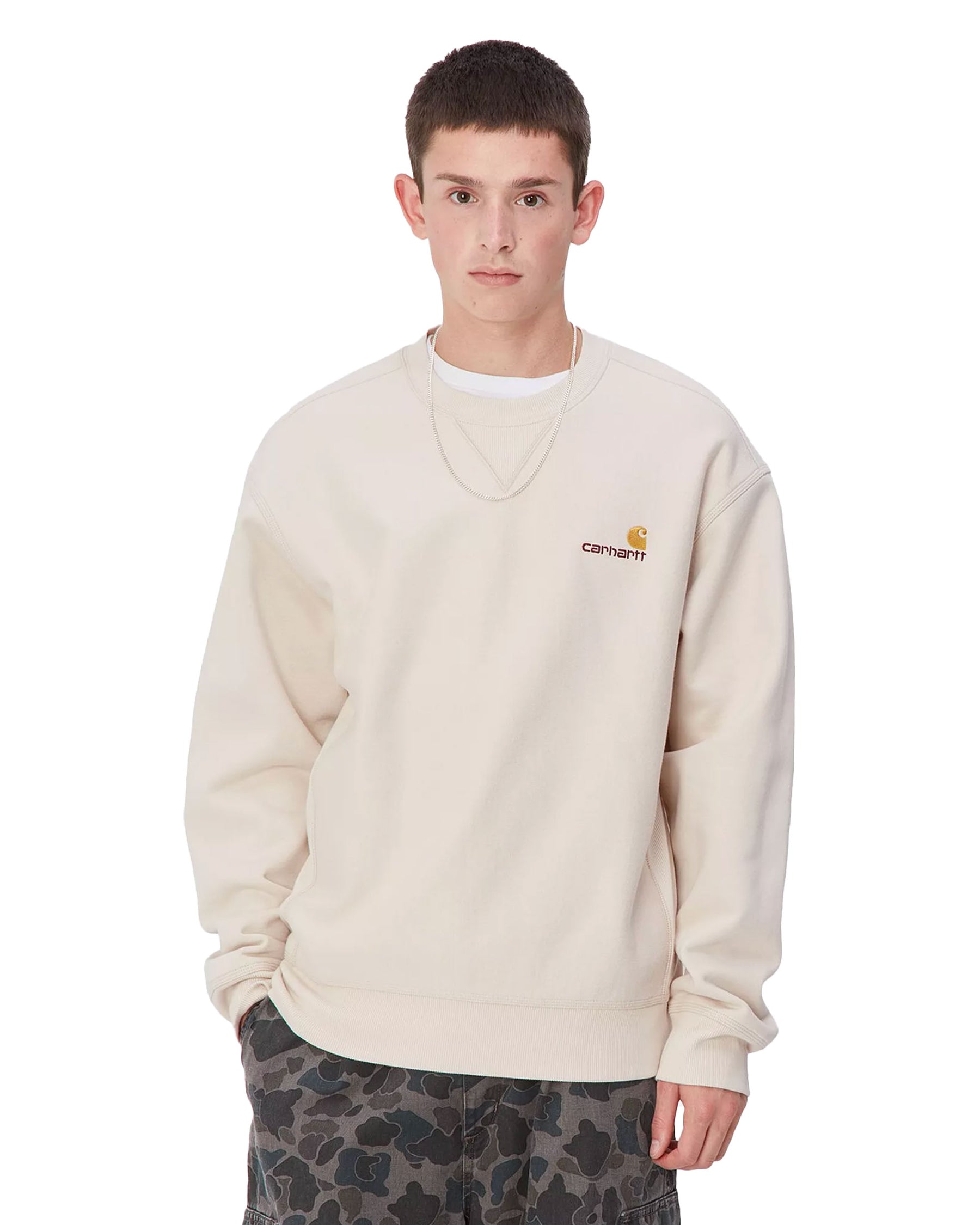 Carhartt Wip American Script Sweat Moonbeam