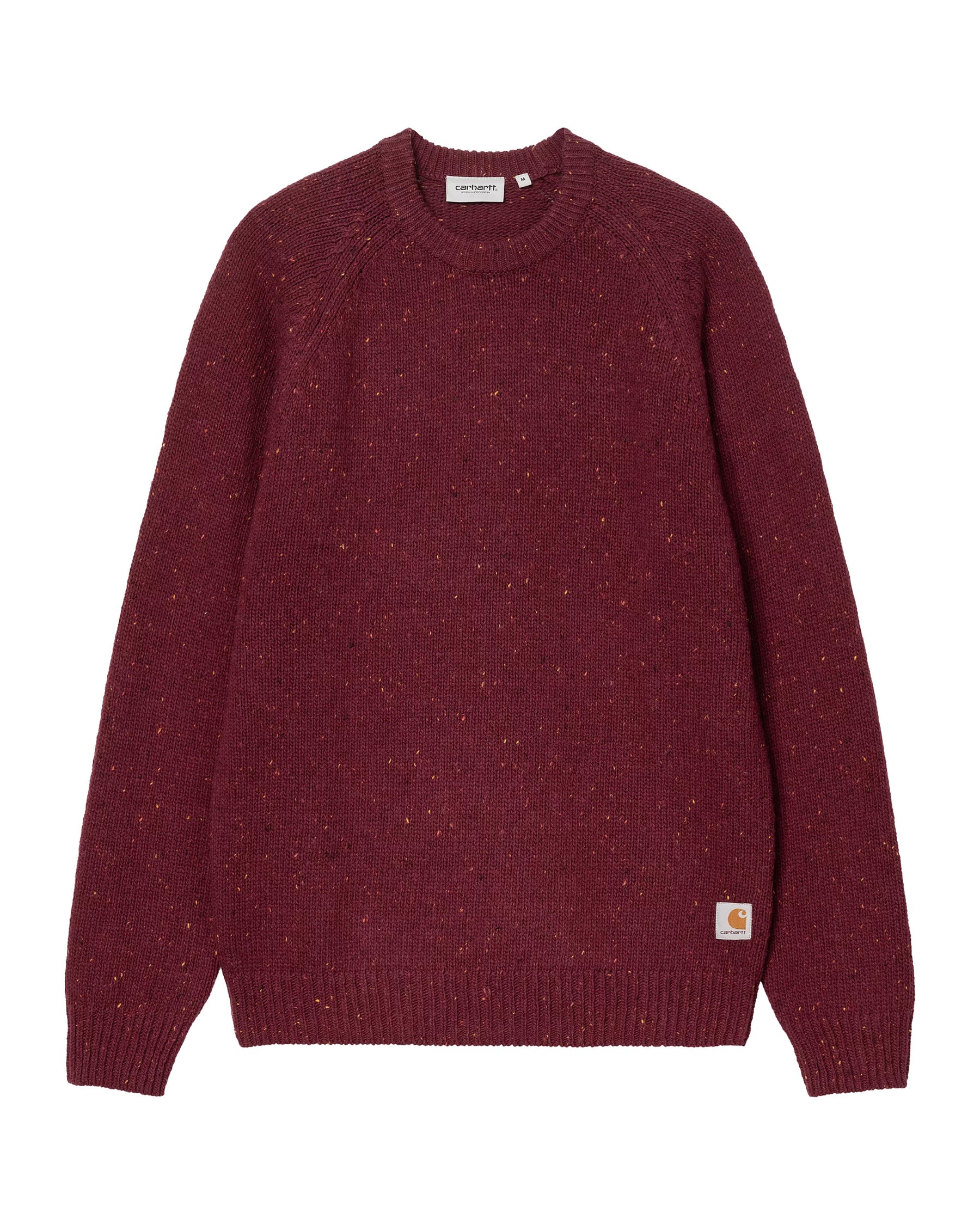 Carhartt Wip Anglistic Sweater Speckled Malbec