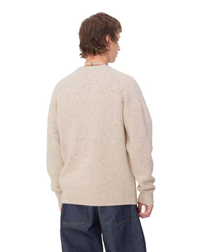 Carhartt Wip Anglistic Sweater Speckled Moonbeam