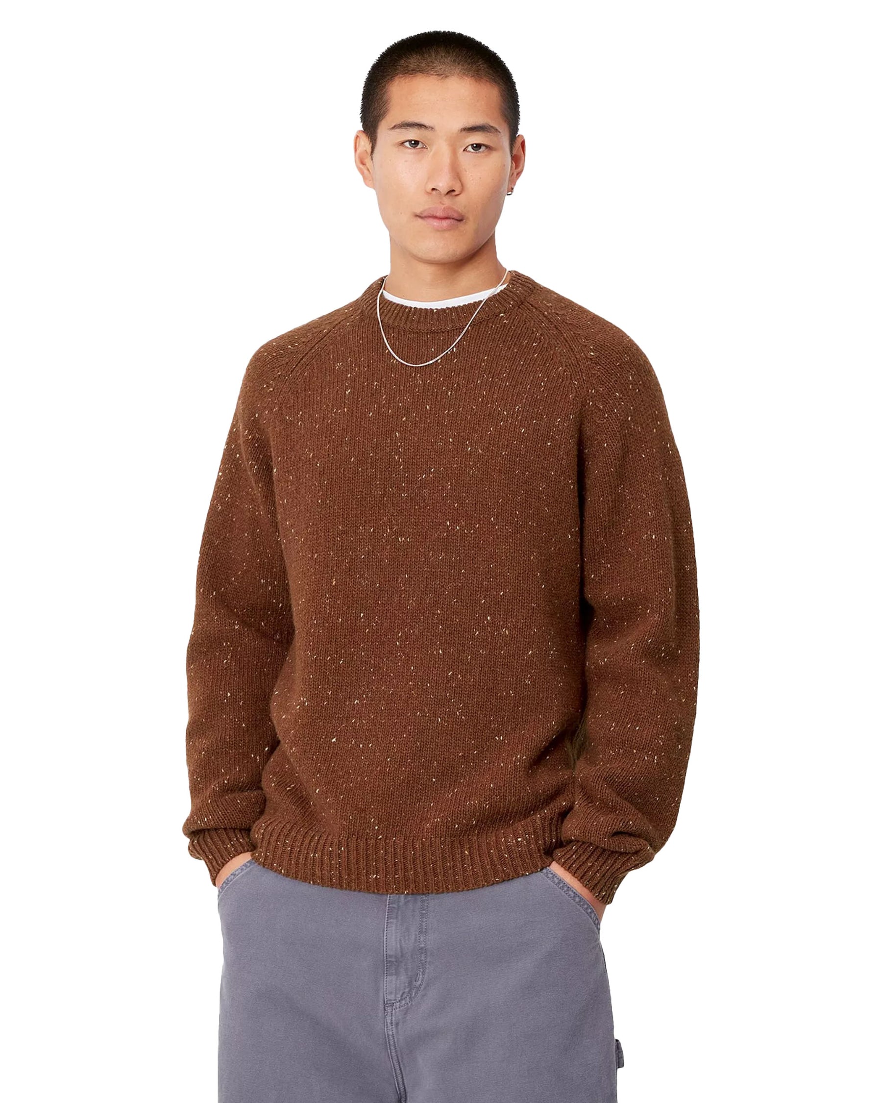 Carhartt Wip Anglistic Sweater Speckled Offroad