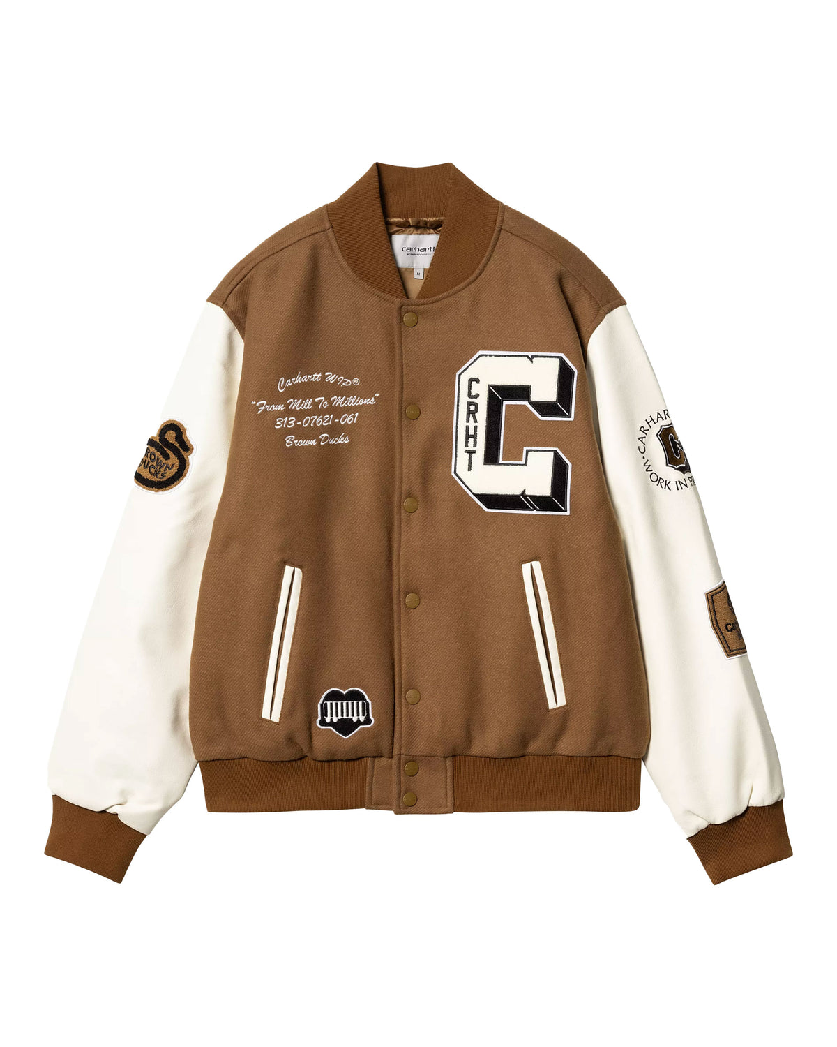 Carhartt Wip Brown Ducks Bomber Hamilton Brown-Wax