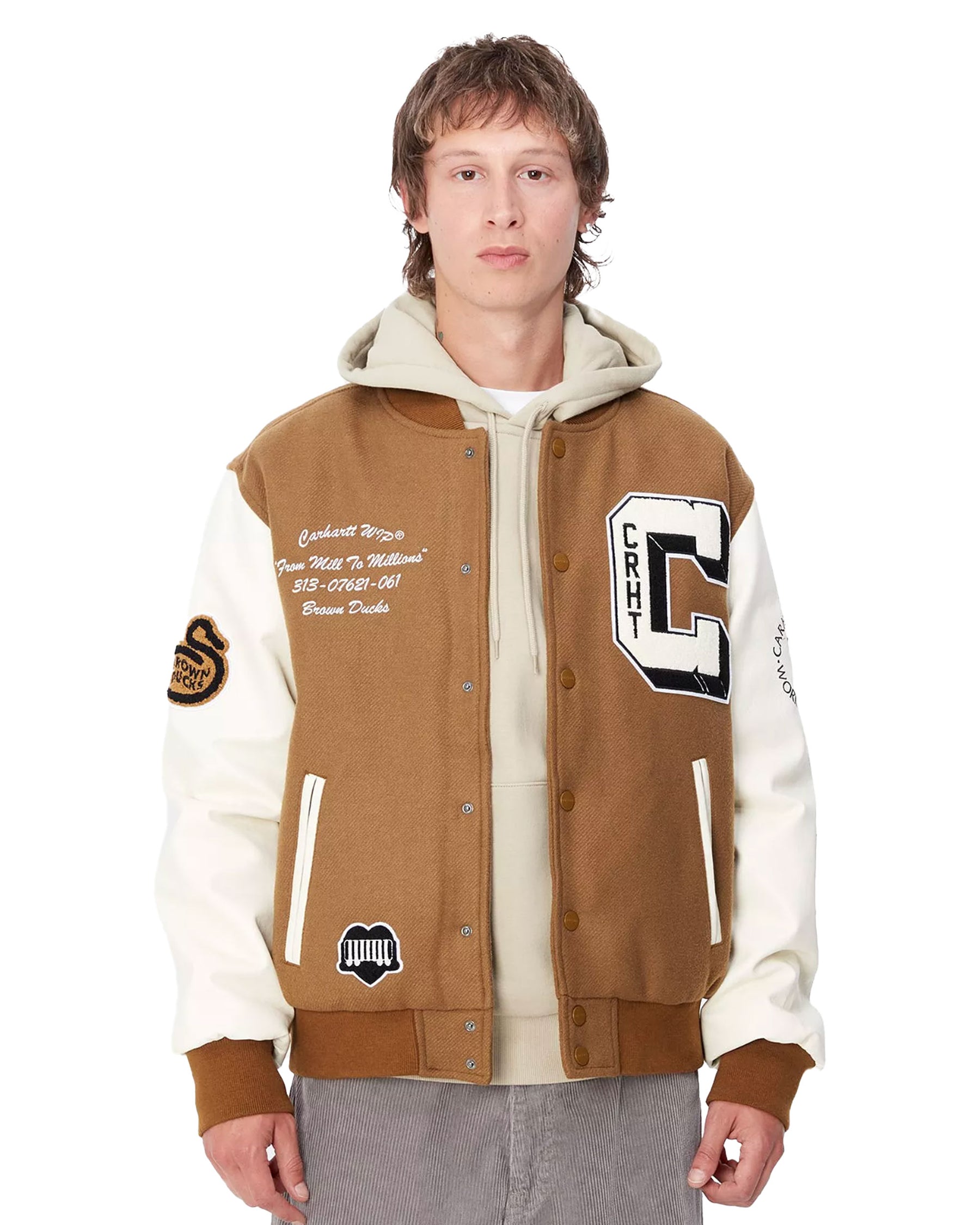 Carhartt Wip Brown Ducks Bomber Hamilton Brown-Wax