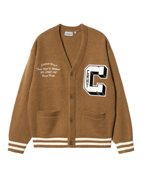 Carhartt Wip Brown Ducks Cardigan Hamilton Brown-Wax