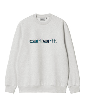 Carhartt Wip Carhartt Sweat Ash Heather-Duck Blue